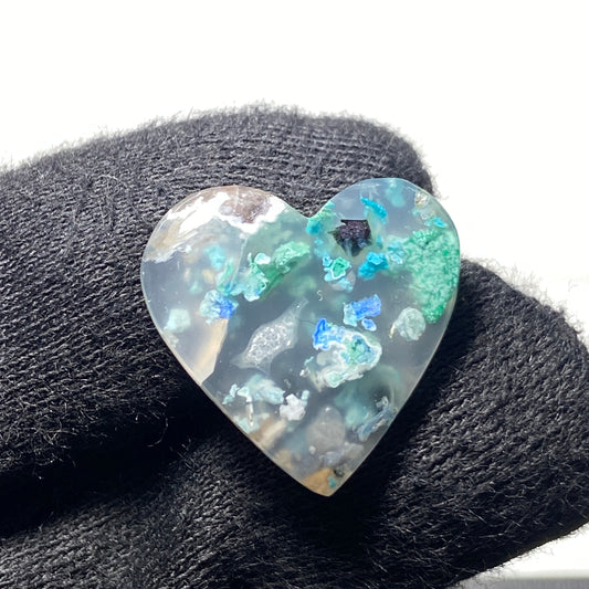 Top Quality Confetti Chrysocolla - Heart