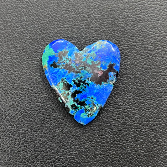 Top Quality Azurite Cabochon - Heart