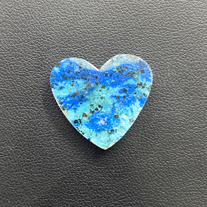 Top Quality Azurite Cabochon - Heart