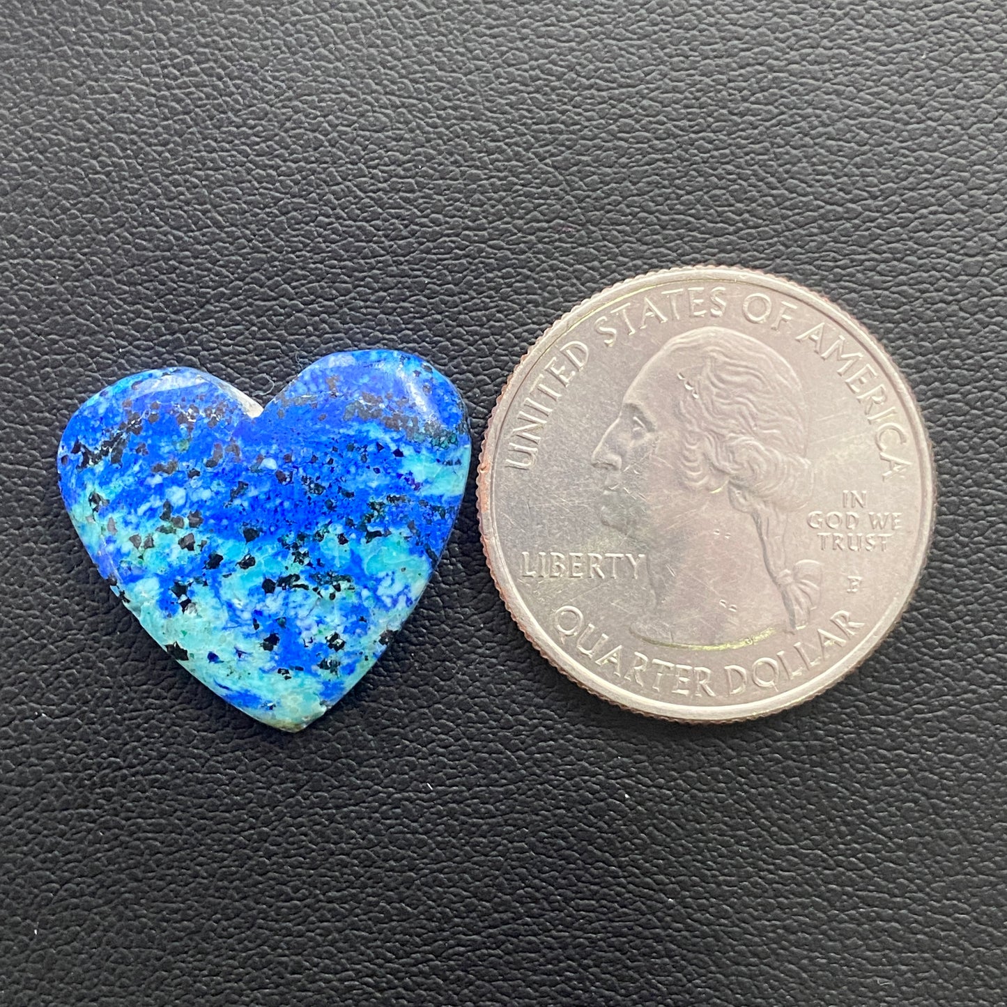 Top Quality Azurite Cabochon - Heart