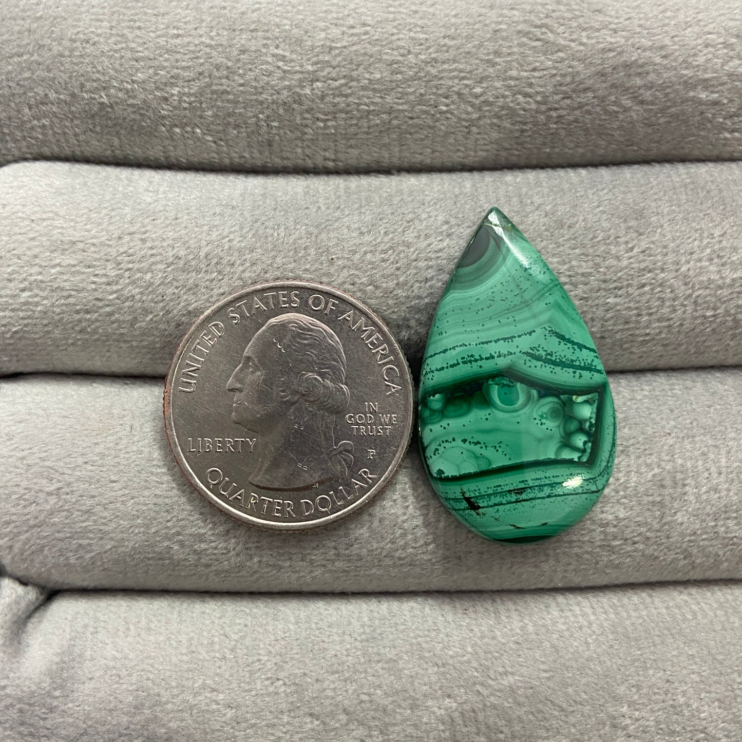 AAA Quality Malachite Cabochon - Teardrop