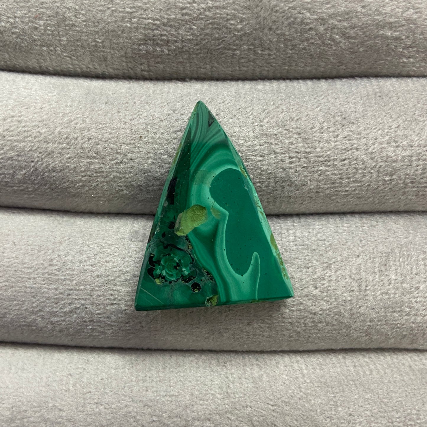 AAA Quality Malachite Cabochon - Triangle