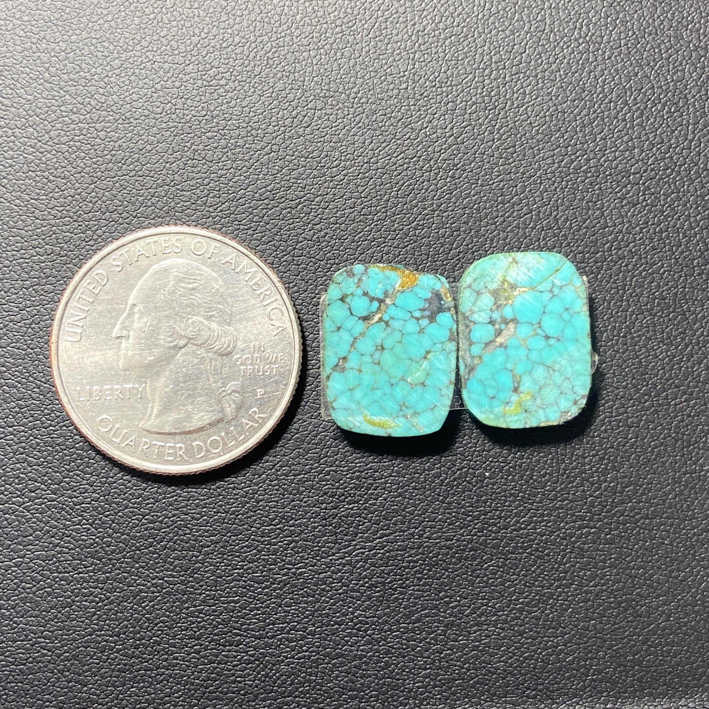 AAA Hubei Turquoise Pair - Cushion