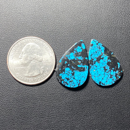 AAA Hubei Turquoise Pair - Teardrop