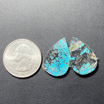 AAA Hubei Turquoise Pair - Teardrop