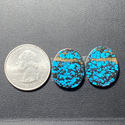 AAA Hubei Turquoise Pair - Tumble