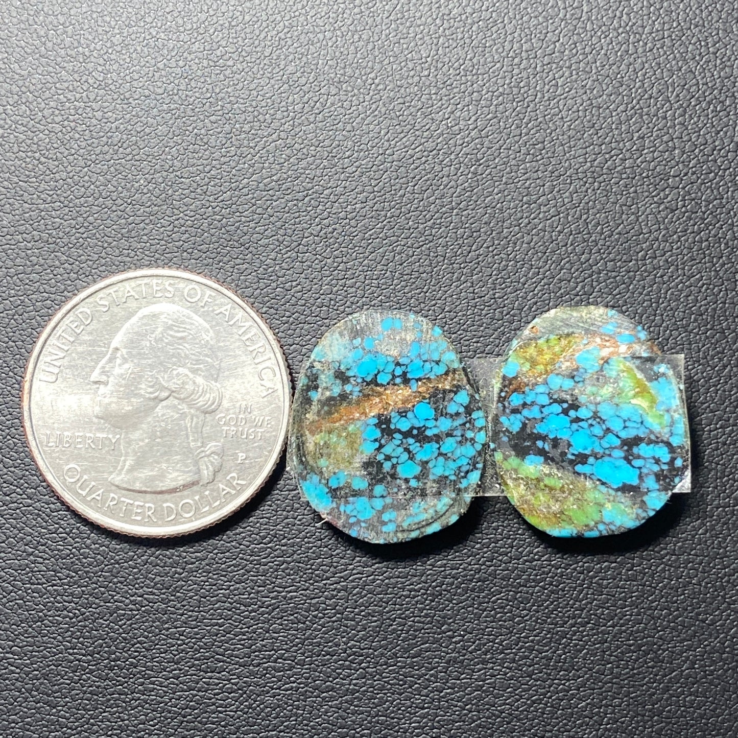 AAA Hubei Turquoise Pair - Tumble