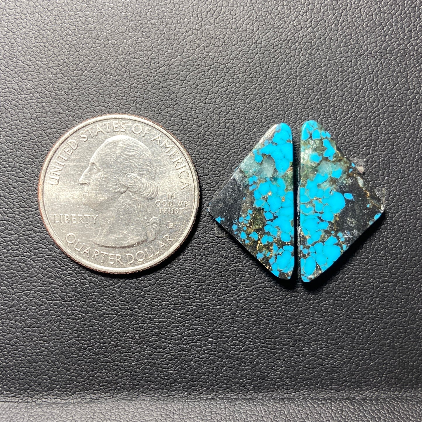 AAA Hubei Turquoise Pair - Triangle