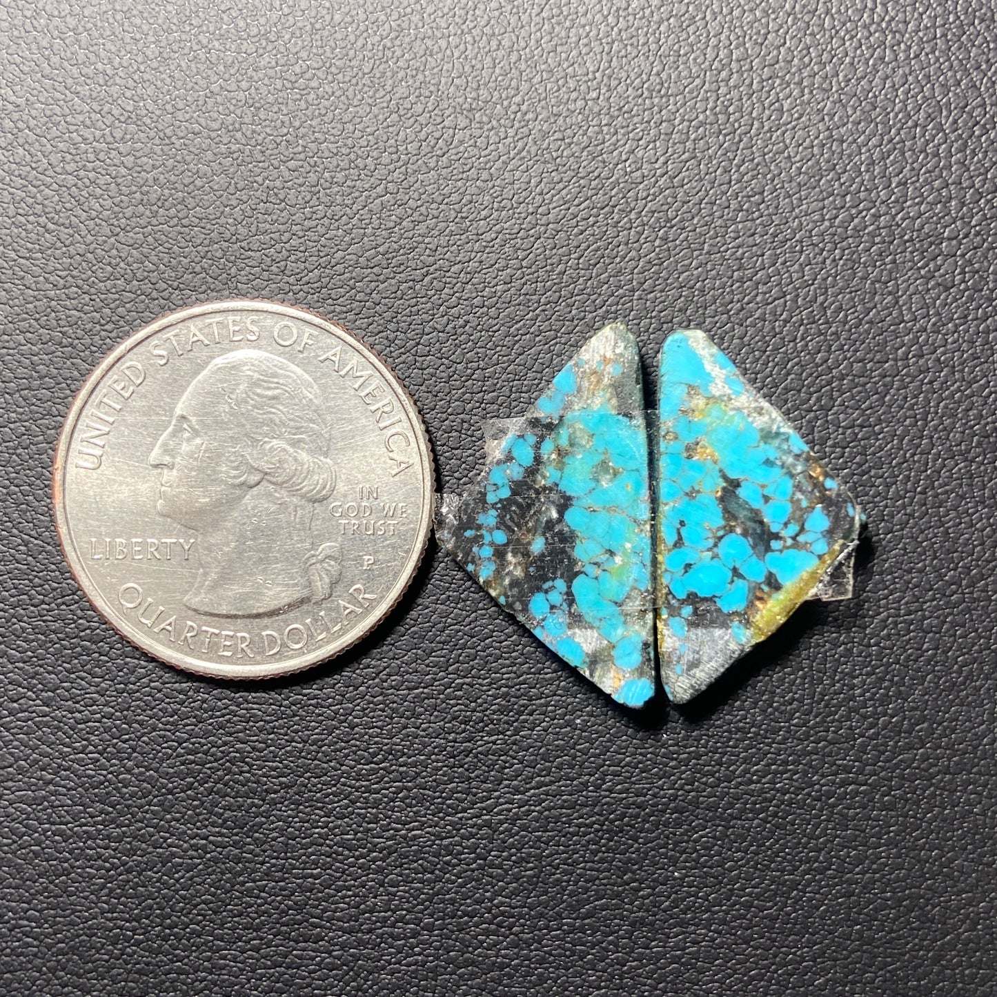 AAA Hubei Turquoise Pair - Triangle