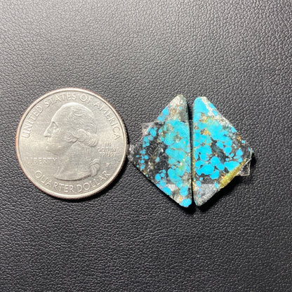 AAA Hubei Turquoise Pair - Triangle