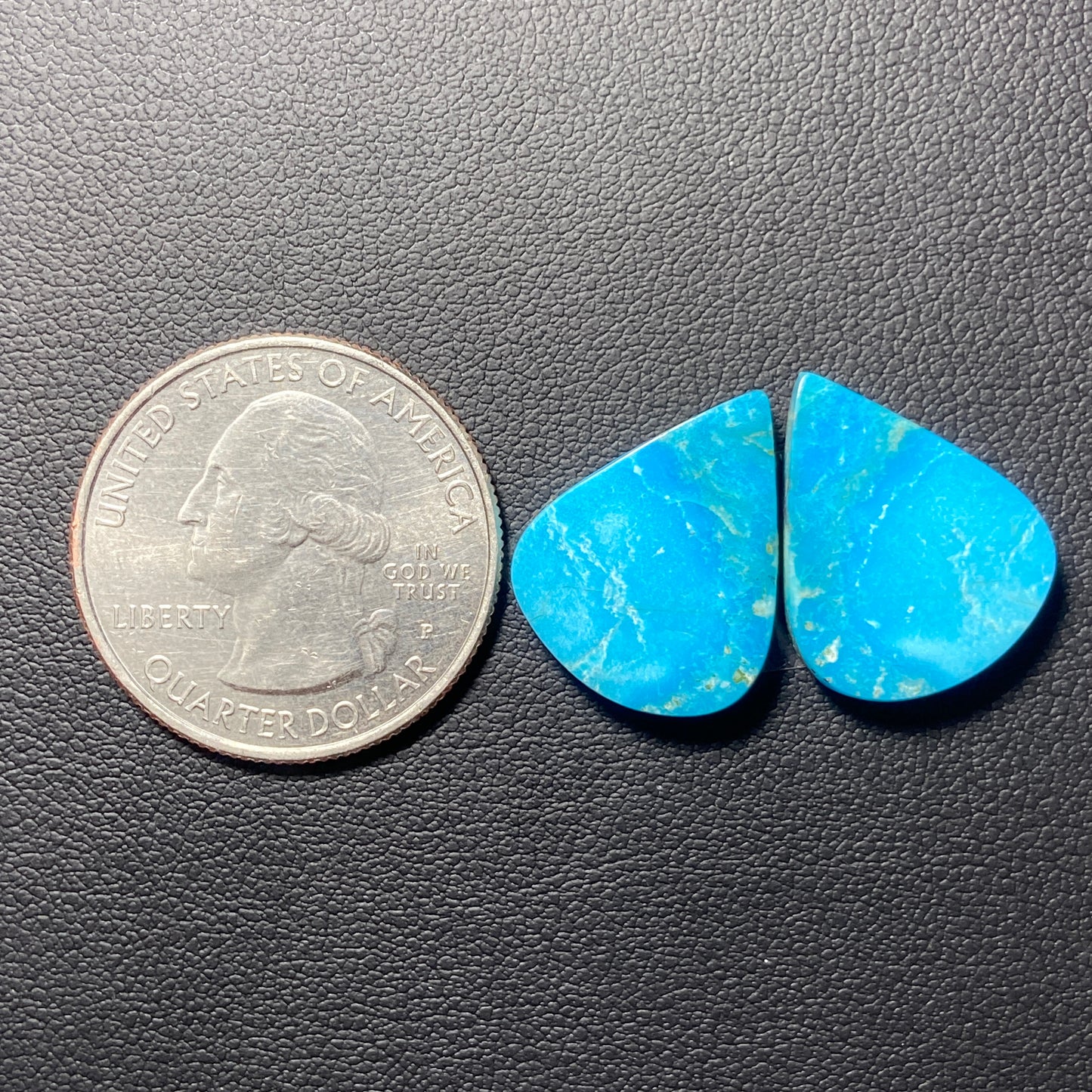 AAA Hubei Turquoise Pair - Teardrop