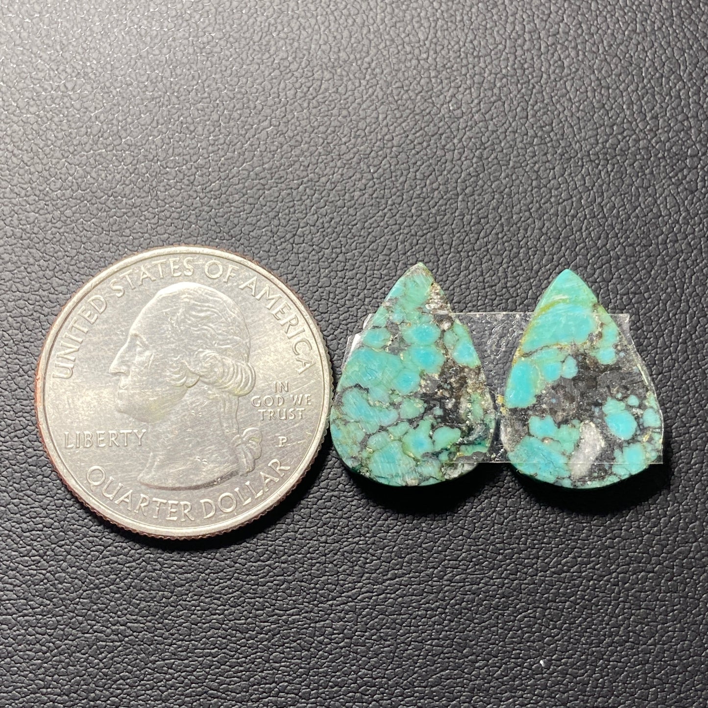 AAA Hubei Turquoise Pair - Teardrop