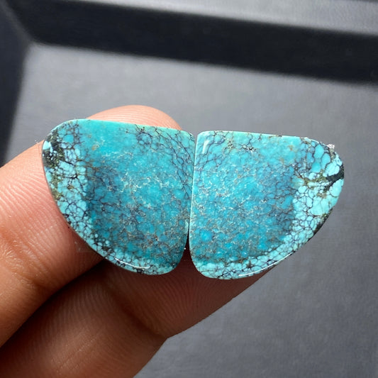 AAA Hubei Turquoise Pair - Pear