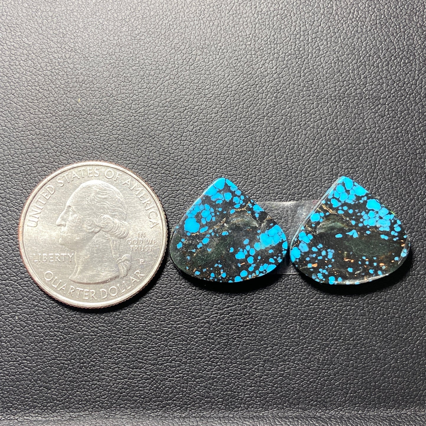 AAA Hubei Turquoise Pair - Teardrop