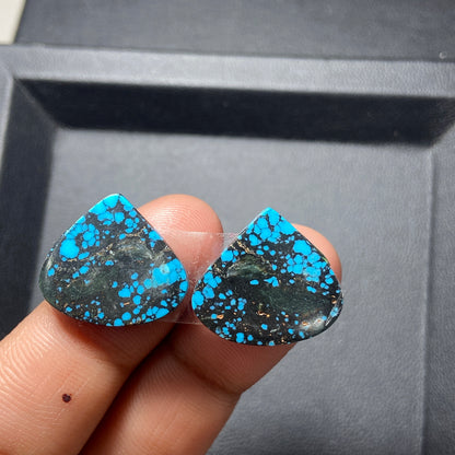 AAA Hubei Turquoise Pair - Teardrop