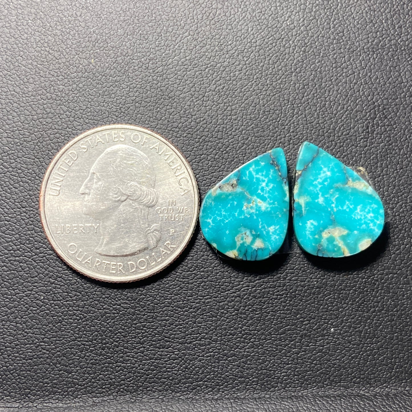 AAA Hubei Turquoise Pair - Teardrop