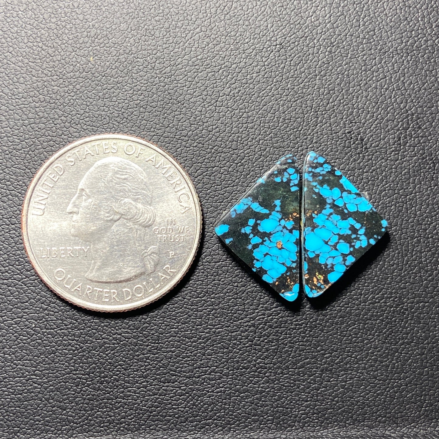 AAA Hubei Turquoise Pair - Triangle