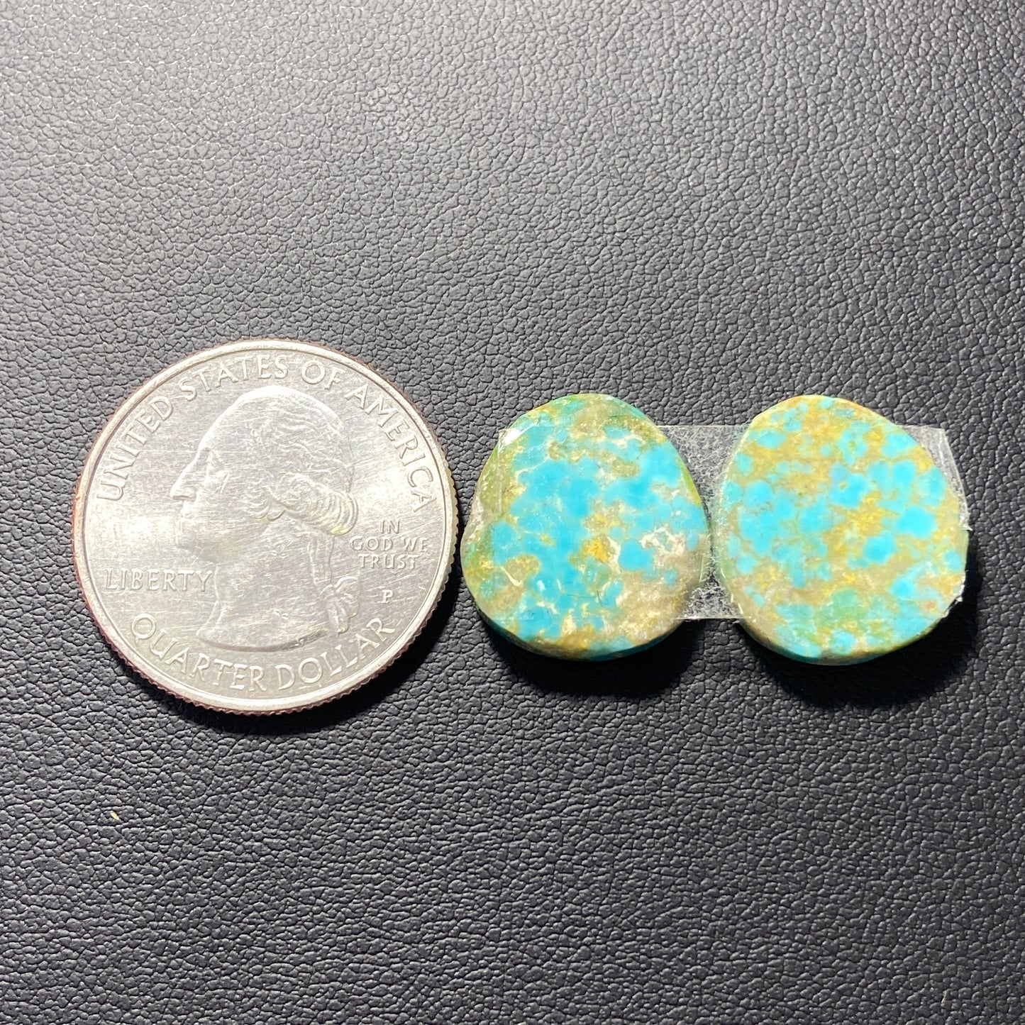 AAA Arizona Turquoise Pair - Tumbled