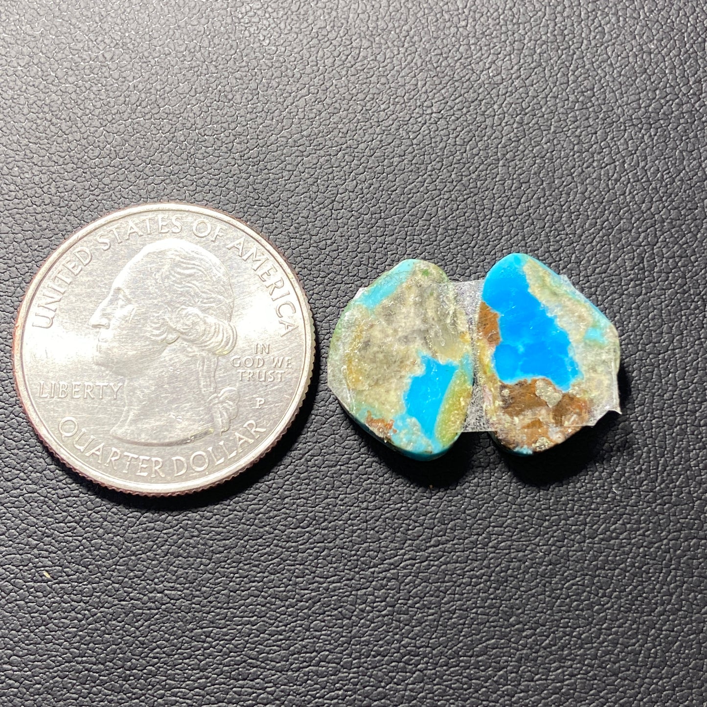 AAA Arizona Turquoise Pair - Tumbled