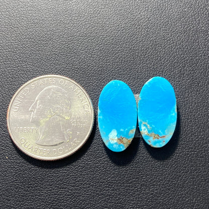 AAA Arizona Turquoise Pair - Oval