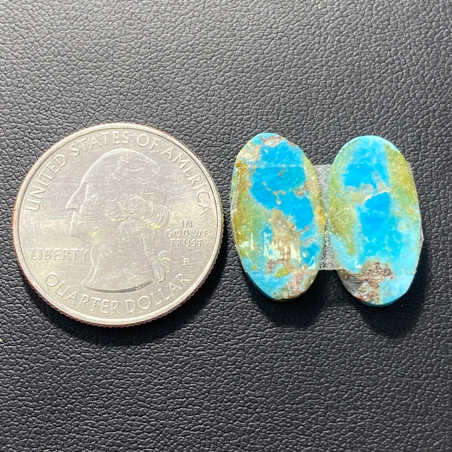 AAA Arizona Turquoise Pair - Oval