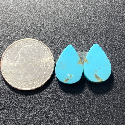 AAA Arizona Turquoise Pair - Teardrop