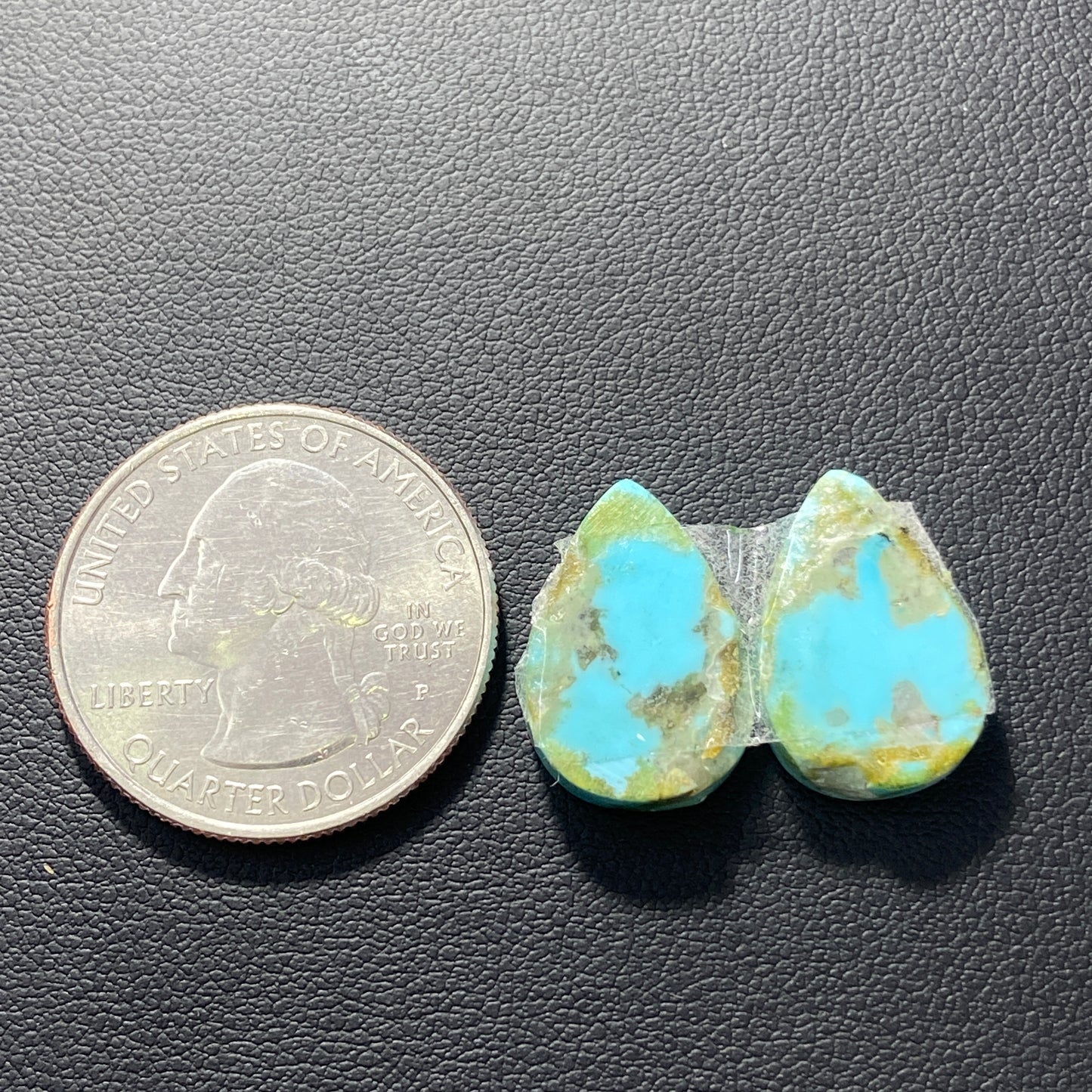 AAA Arizona Turquoise Pair - Teardrop