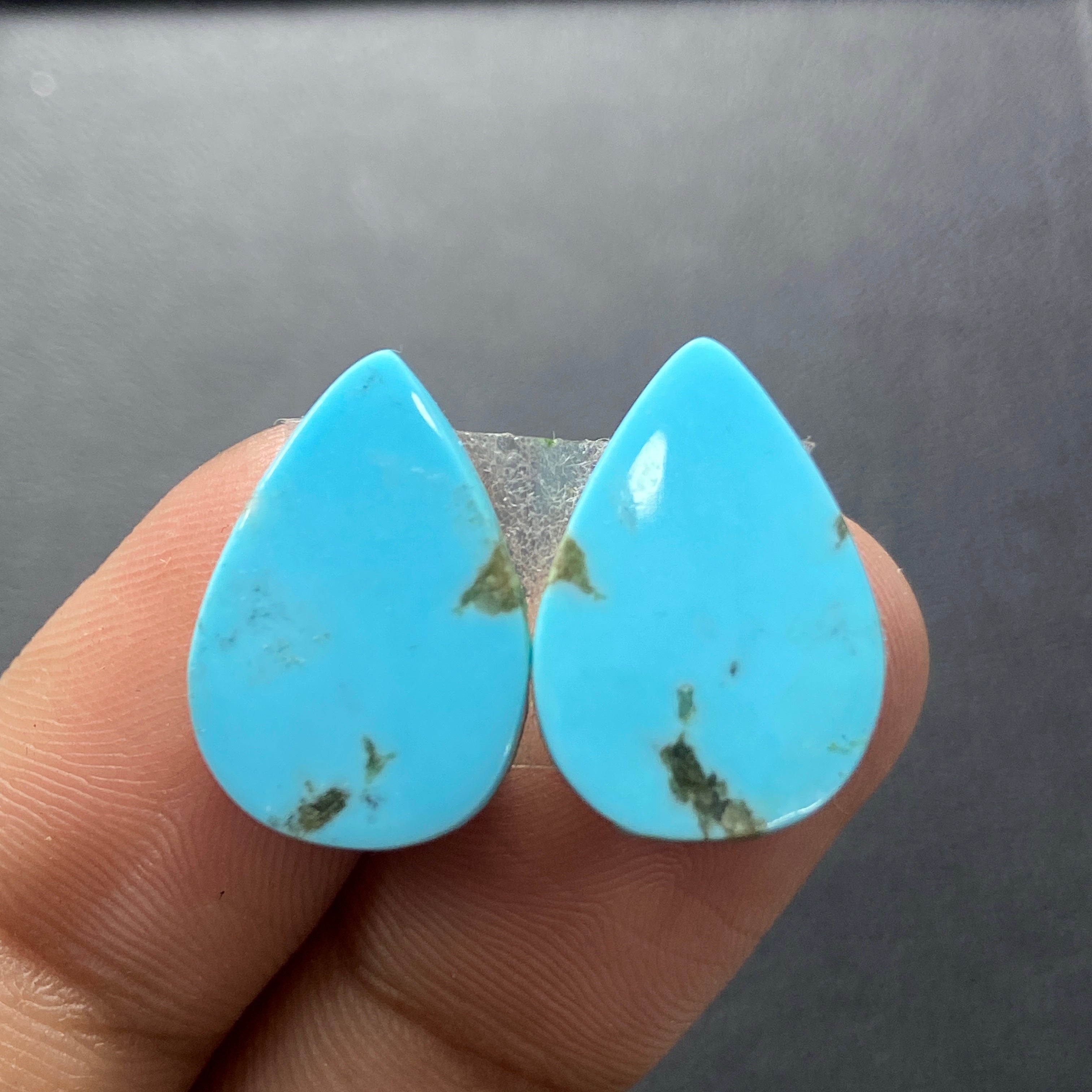 Natural Arizona Turquoise hotsell Pear Cabochon Loose Gemstone For Jewelry/Ring/Pendant 12 Cts 15x20x6mm