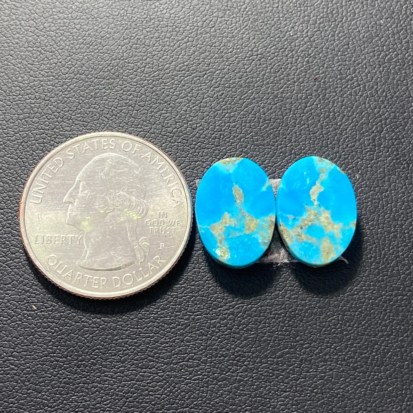 AAA Arizona Turquoise Pair - Oval