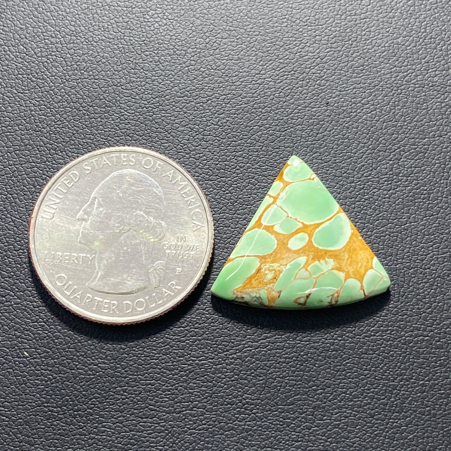 Variscite Green Turquoise Cabochon - Triangle