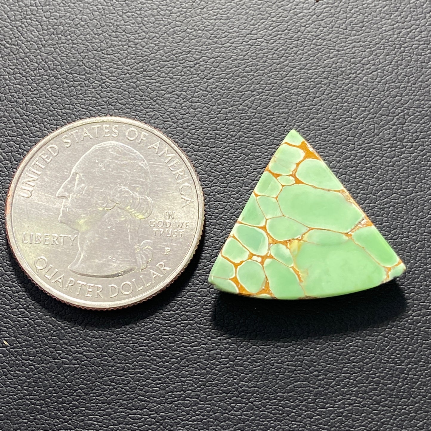 Variscite Green Turquoise Cabochon - Triangle