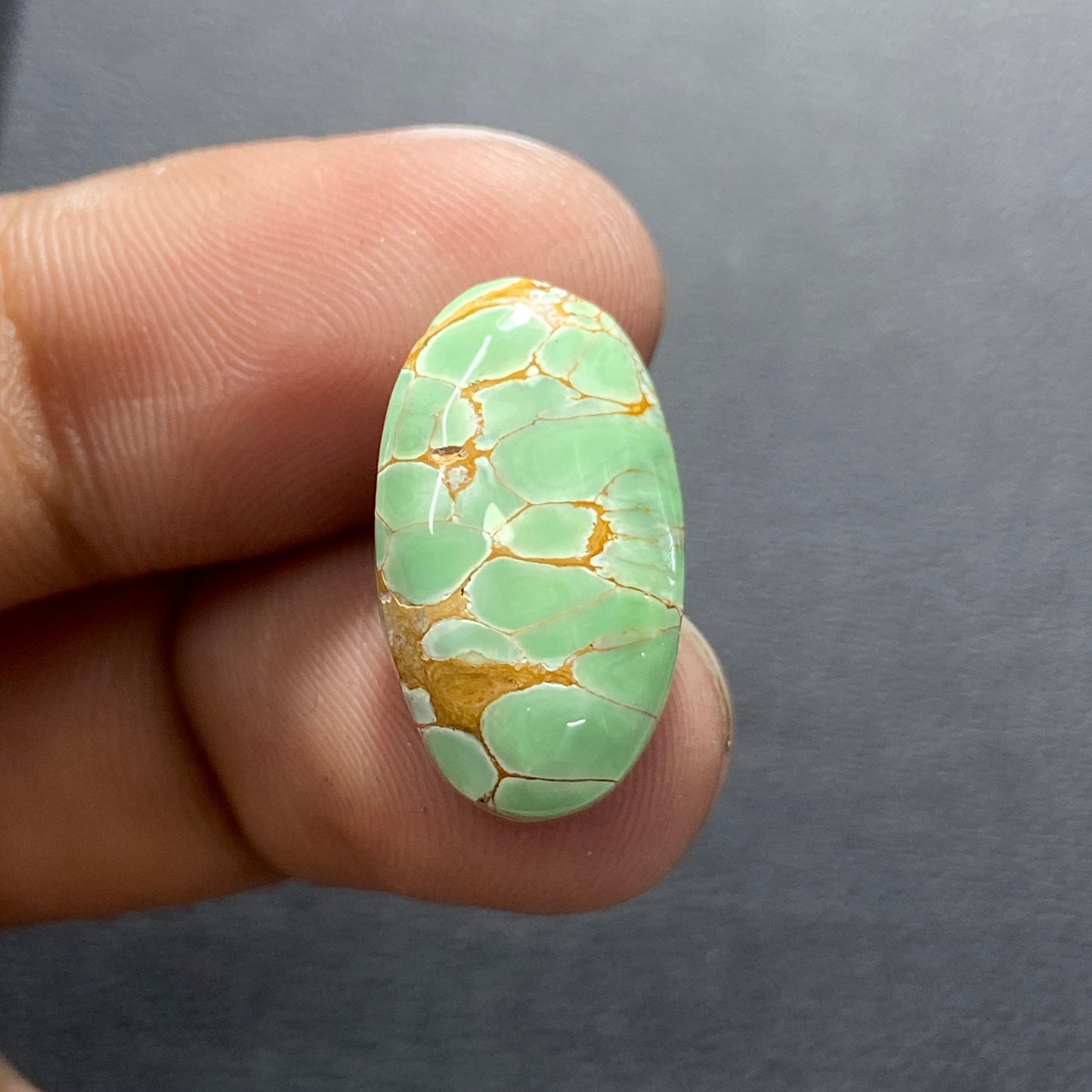 Variscite Green Turquoise Cabochon - Oval