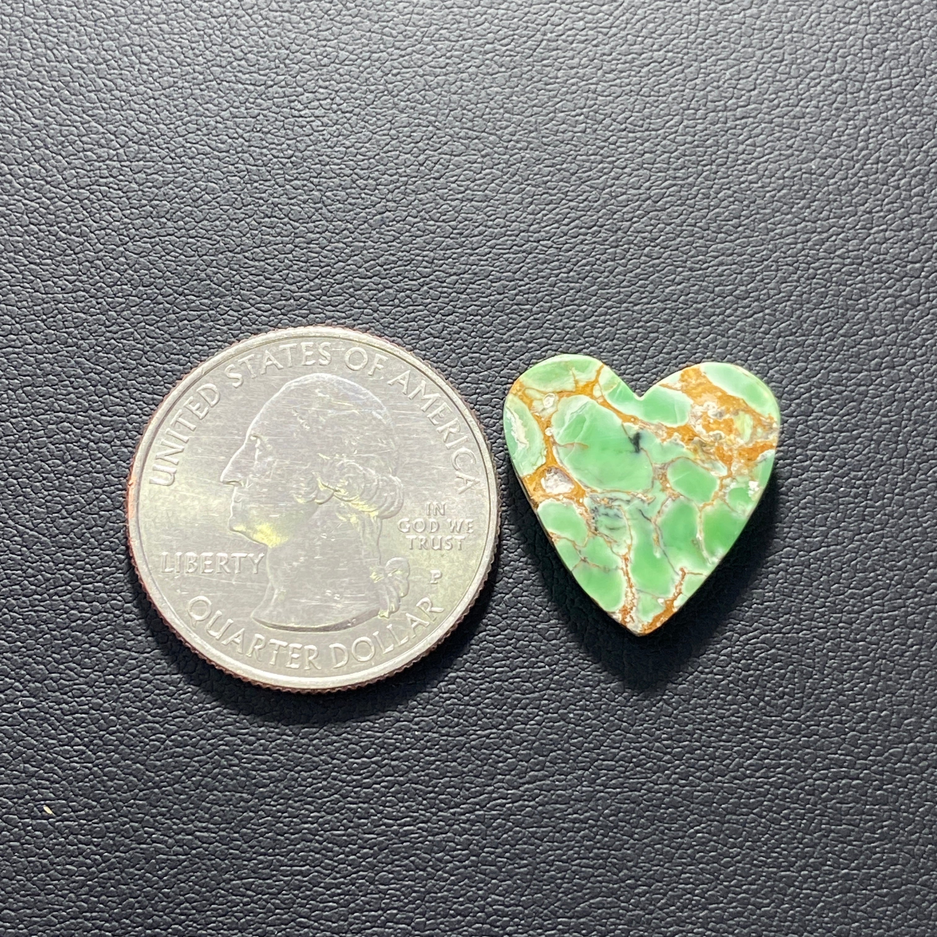 46.7 ct (44x29x7 mm) Stabilized #8 Web Turquoise Heart offers Cabochon Gemstone, # IM 41