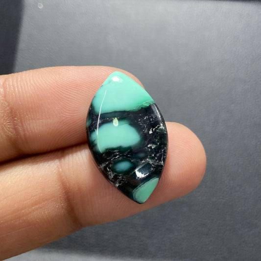 Black Bridge Variscite Gemstone - Marquise