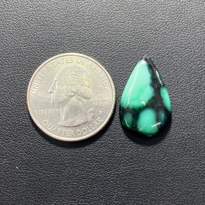 Black Bridge Variscite Gemstone - Teardrop