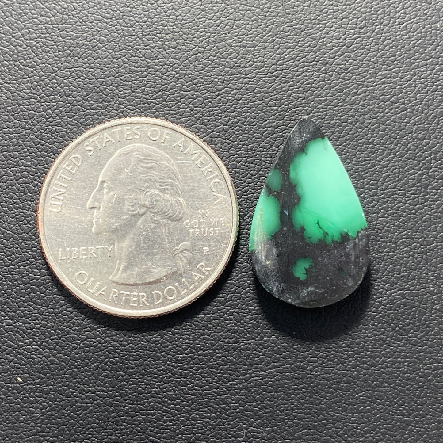 Black Bridge Variscite Gemstone - Teardrop