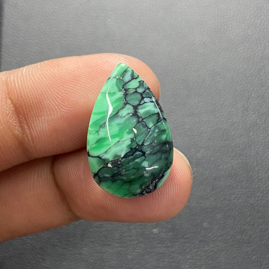 Black Bridge Variscite Gemstone - Teardrop