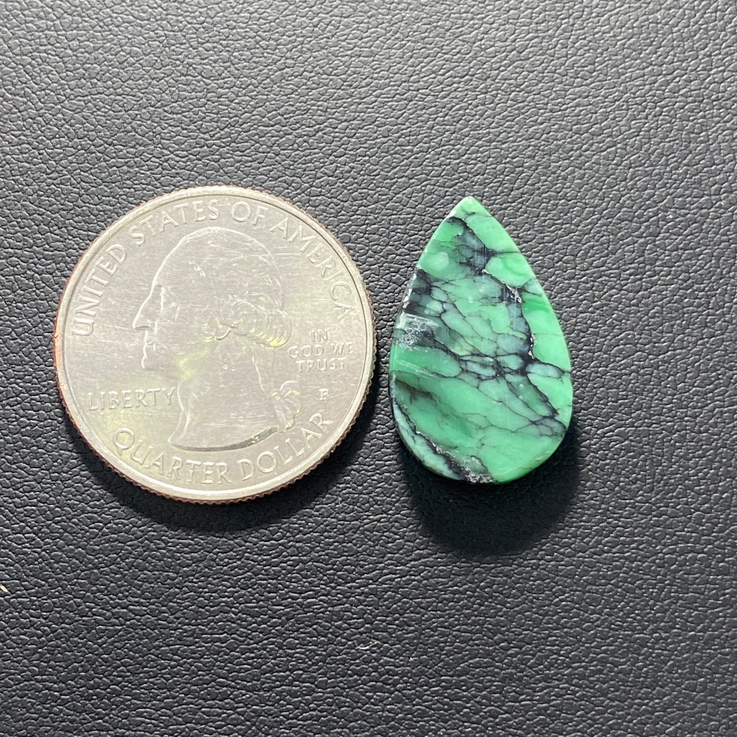 Black Bridge Variscite Gemstone - Teardrop