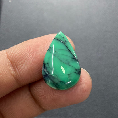 Black Bridge Variscite Gemstone - Teardrop