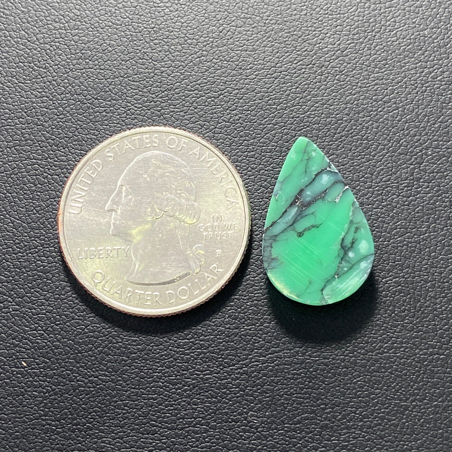 Black Bridge Variscite Gemstone - Teardrop