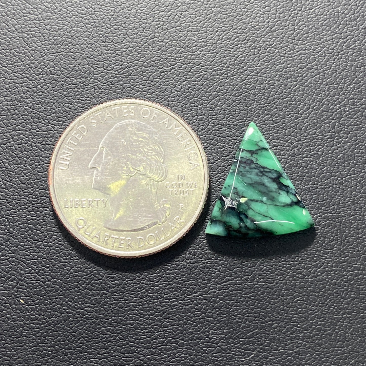 Black Bridge Variscite Gemstone - Triangle