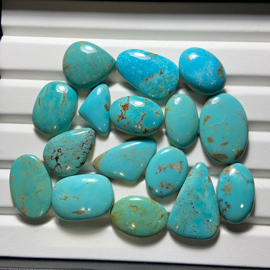 Arizona Turquoise Wholesale Lot - 16 Pcs