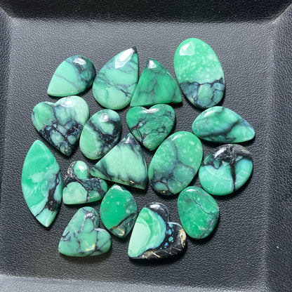 Black Bridge Variscite Wholesale Lot - 17 Pcs