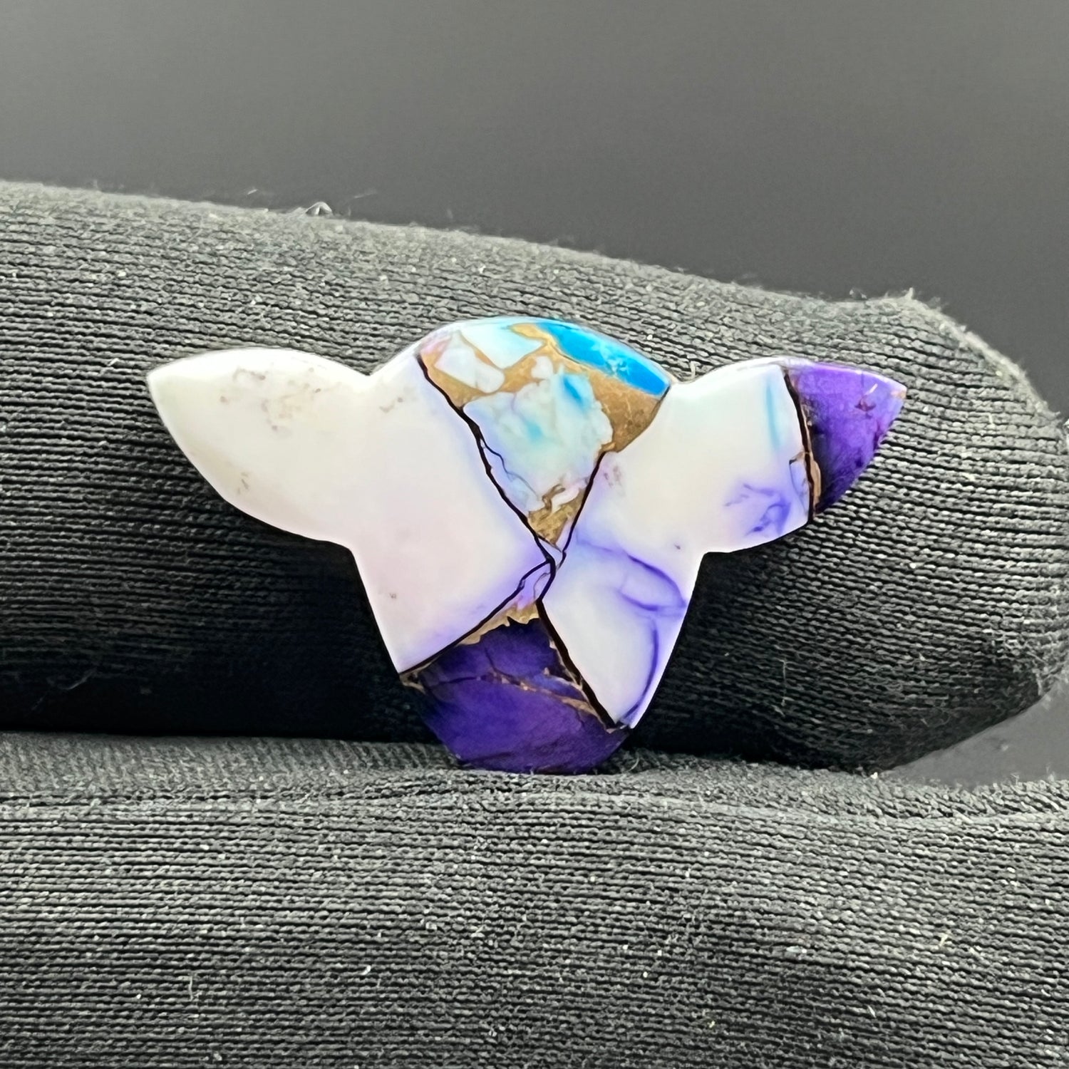 Kingman Purple Blue Dahlia - Loose Cab - Cow Head