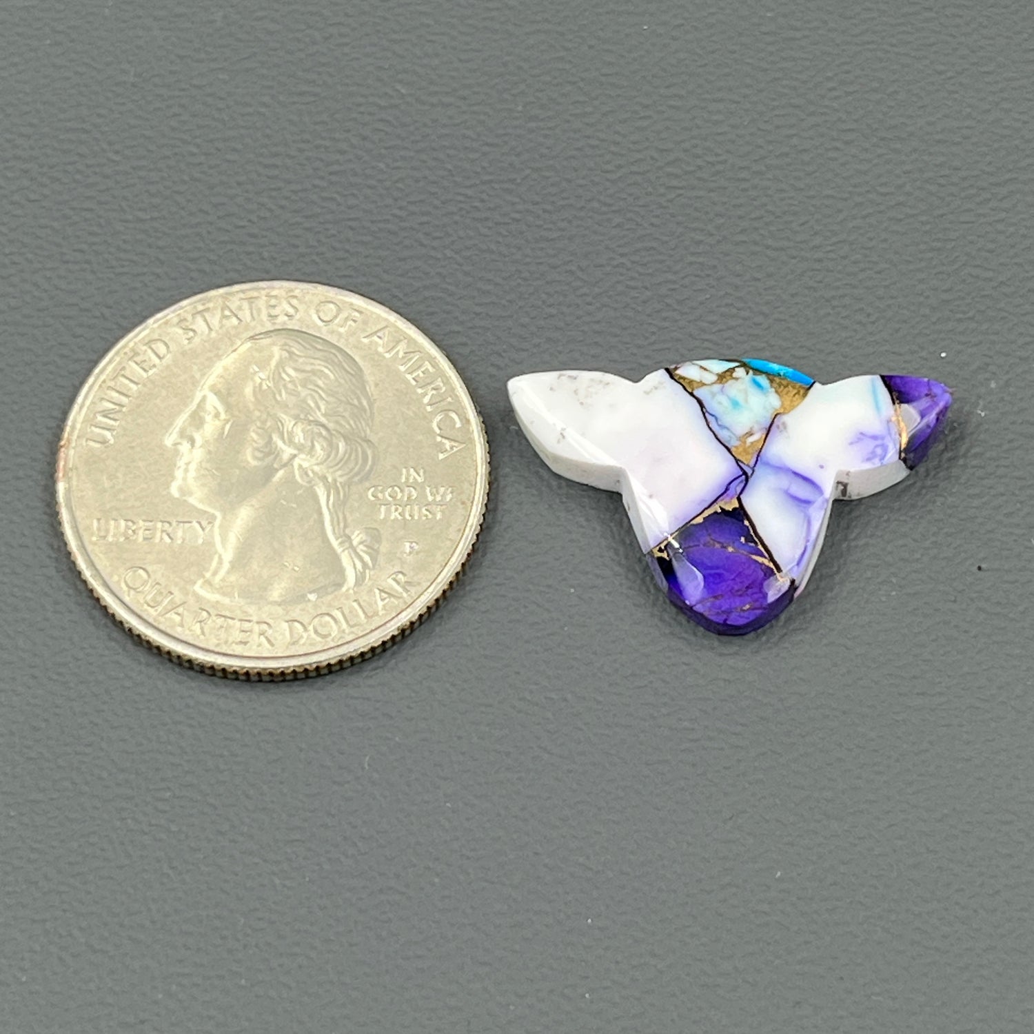 Kingman Purple Blue Dahlia - Loose Cab - Cow Head