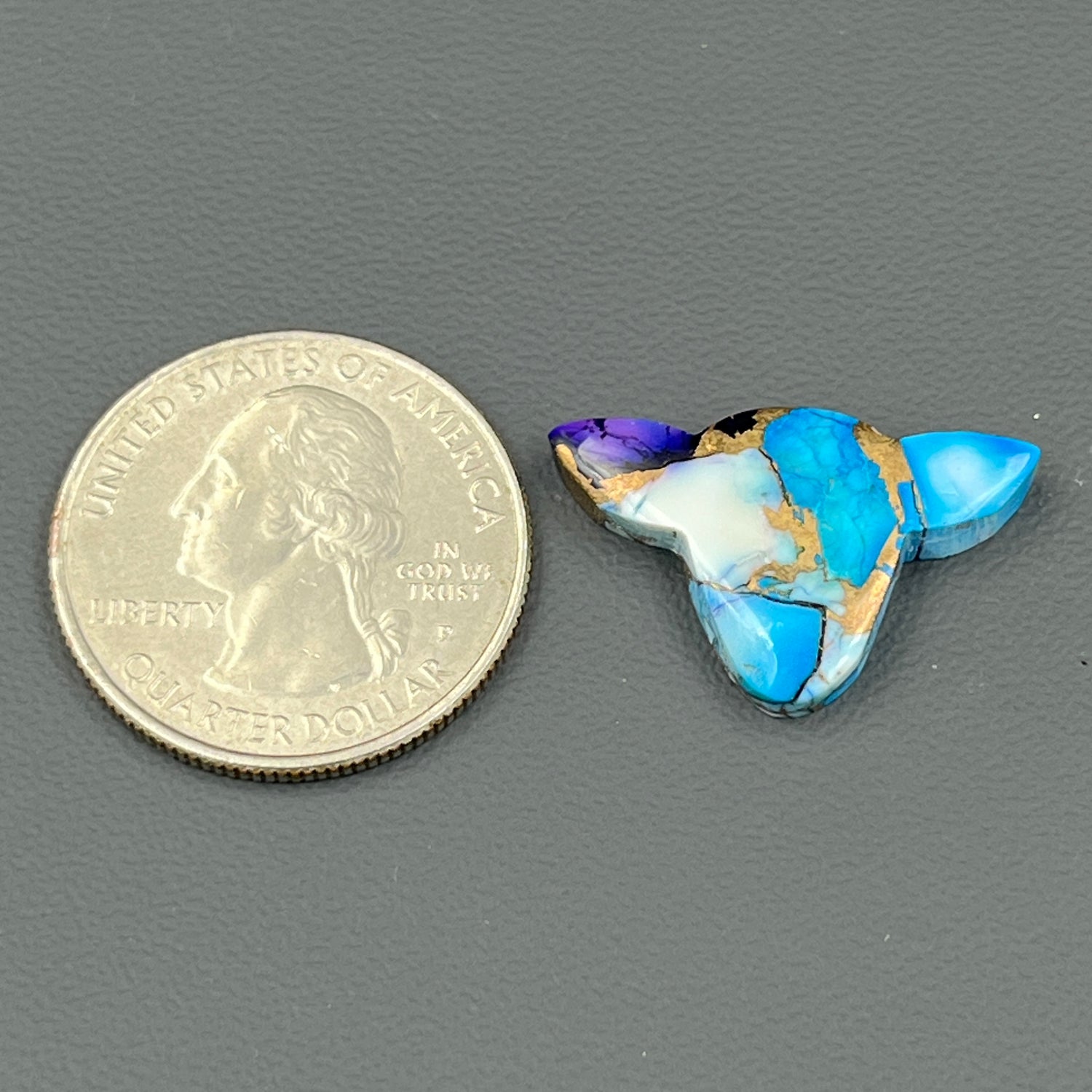 Kingman Purple Blue Dahlia - Loose Cab - Cow Head