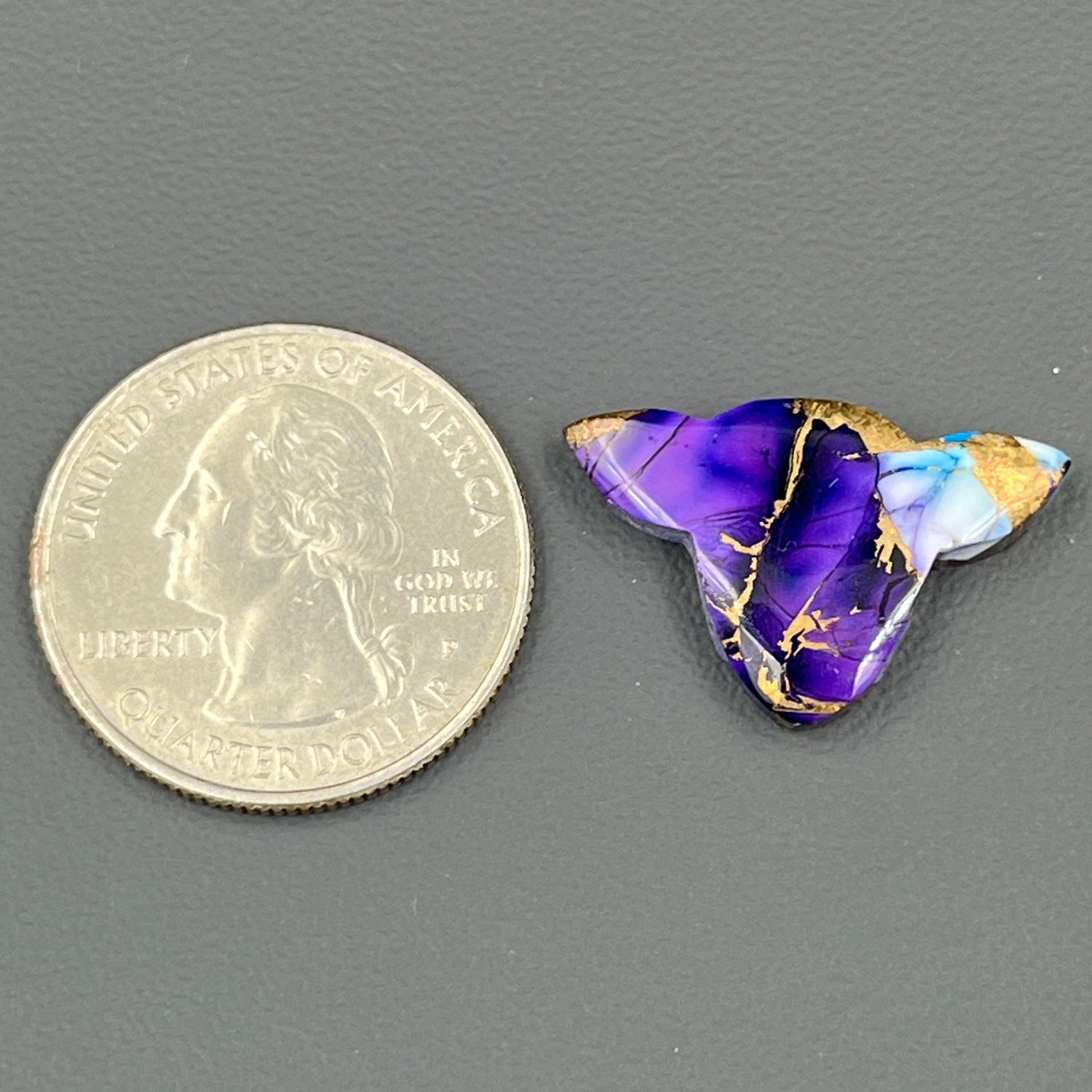 Kingman Purple Blue Dahlia - Loose Cab - Cow Head