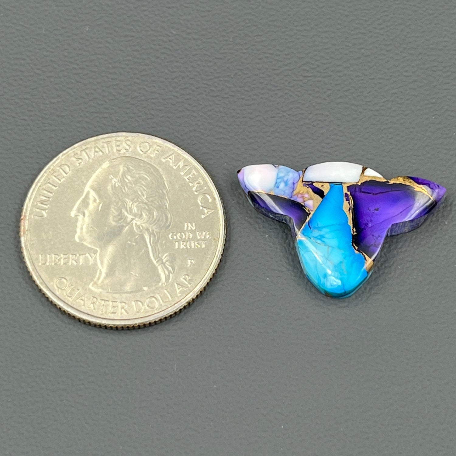 Kingman Purple Blue Dahlia - Loose Cab - Cow Head