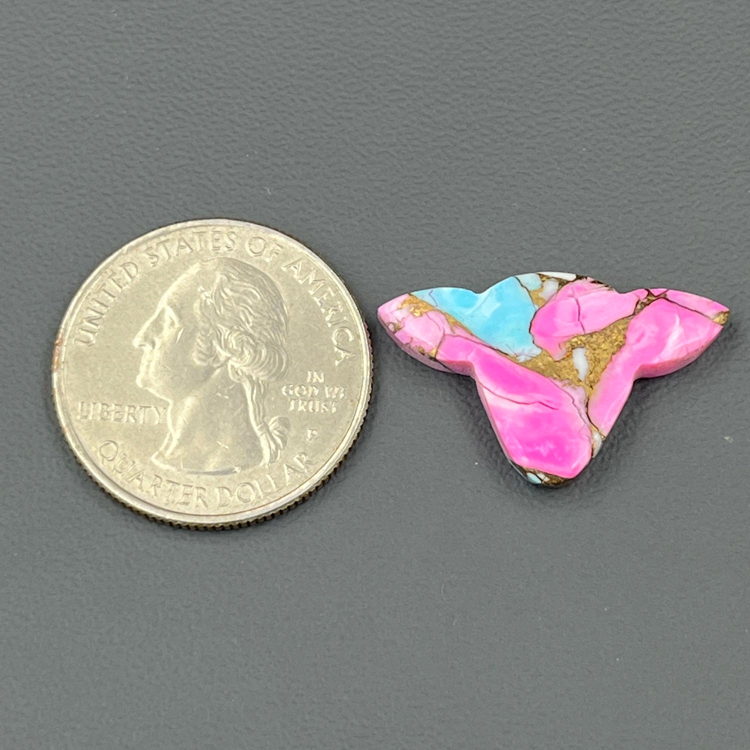 Cotton Candy Dahlia Cabochon - Cow Head