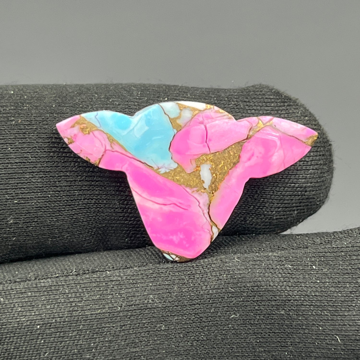 Cotton Candy Dahlia Cabochon - Cow Head